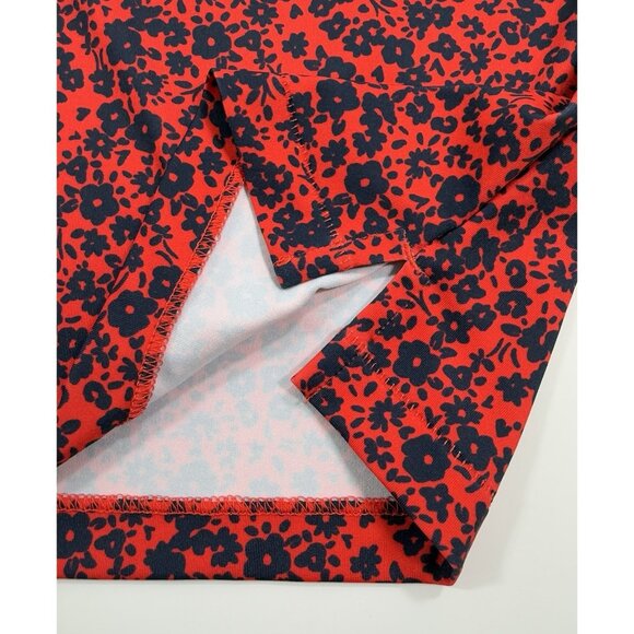 G/Fore Mens Golf Polo Size XL Tech Jersey Performance Mini Floral Red Navy - Picture 4 of 10